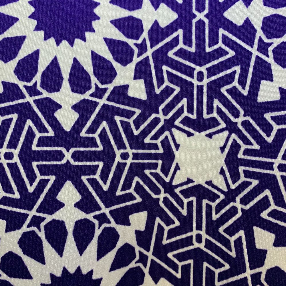 Gorgeous Lularoe Long Purple & White Dress Size Large - Picture 3 of 4